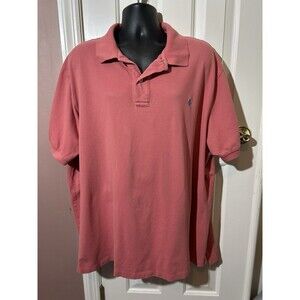 Polo Ralph Lauren Polo Shirt Mens XXL Salmon Blue Pony Cotton Pique